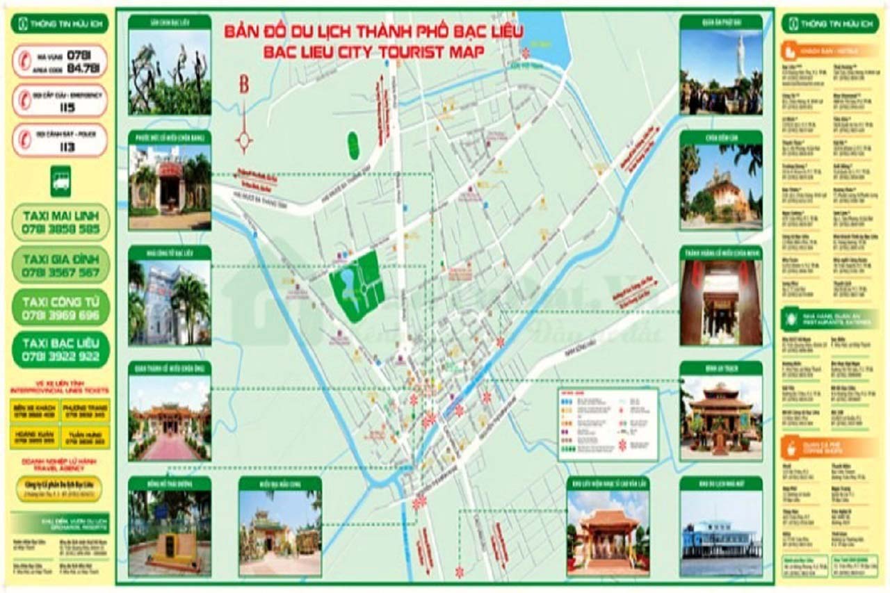 Du lịch Bạc Liêu - Kinh nghiệm du lịch Bạc Liêu từ A đến Z (2025) 27 Bản đồ du lịch Bạc Liêu
