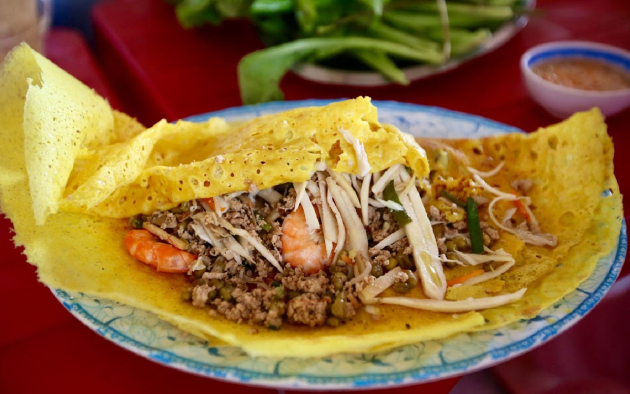 Biển Bình Đại Bến Tre - Vùng biển yên bình tại miền Tây (2025) 20 Bánh xèo củ hủ dừa