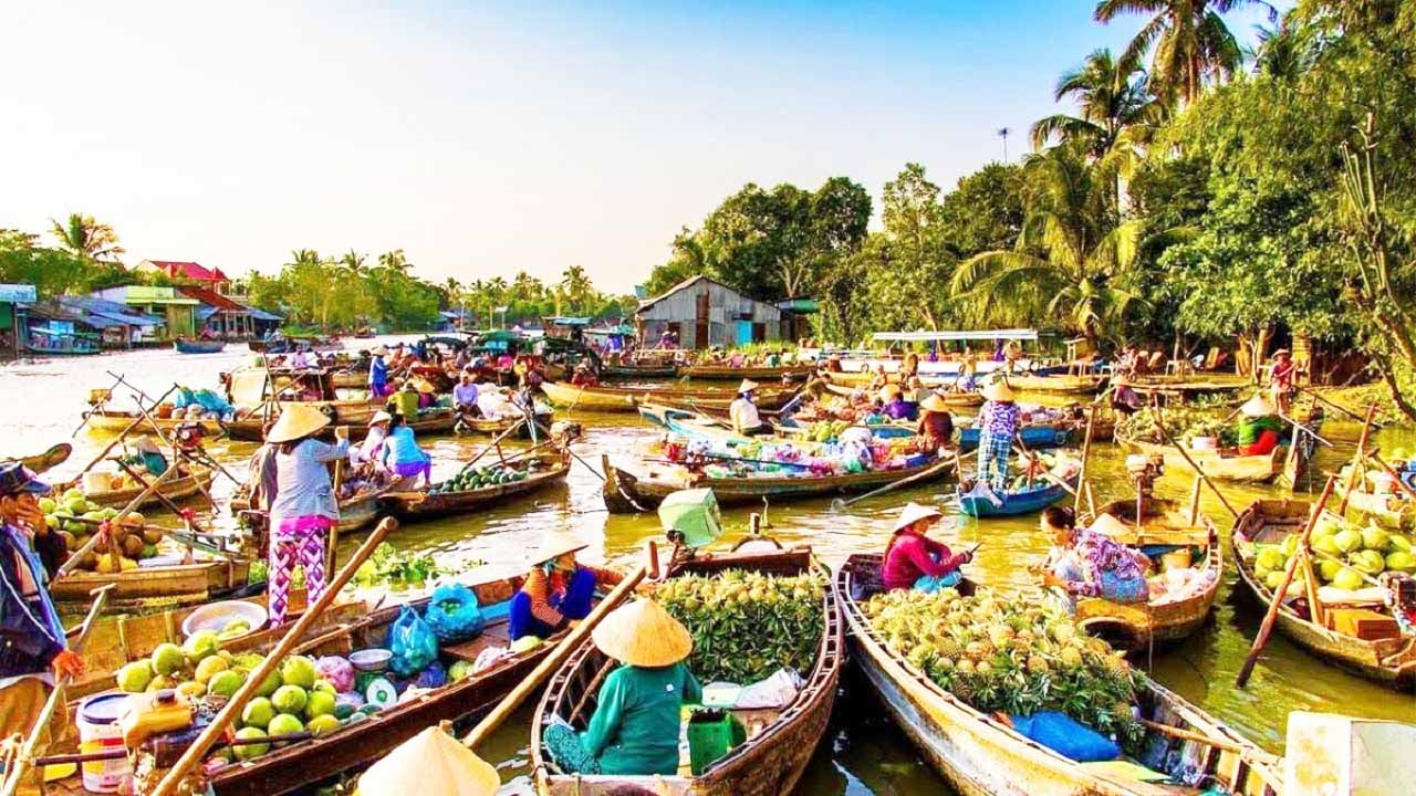 Chùa Phật Ngọc Xá Lợi - Ngôi chùa "hot" nhất Vĩnh Long (2025) 48 Chợ nổi Trà Ôn Vĩnh Long