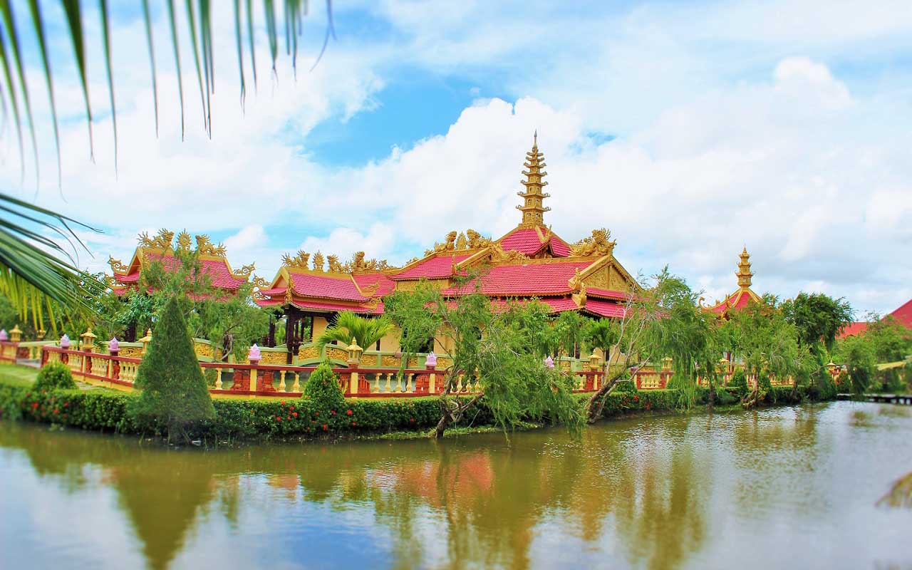 Chùa Vạn Phước Bến Tre - Ngôi chùa đẹp tựa tiên cảnh (2025) 16 Chùa Vạn Phước ở đâu?