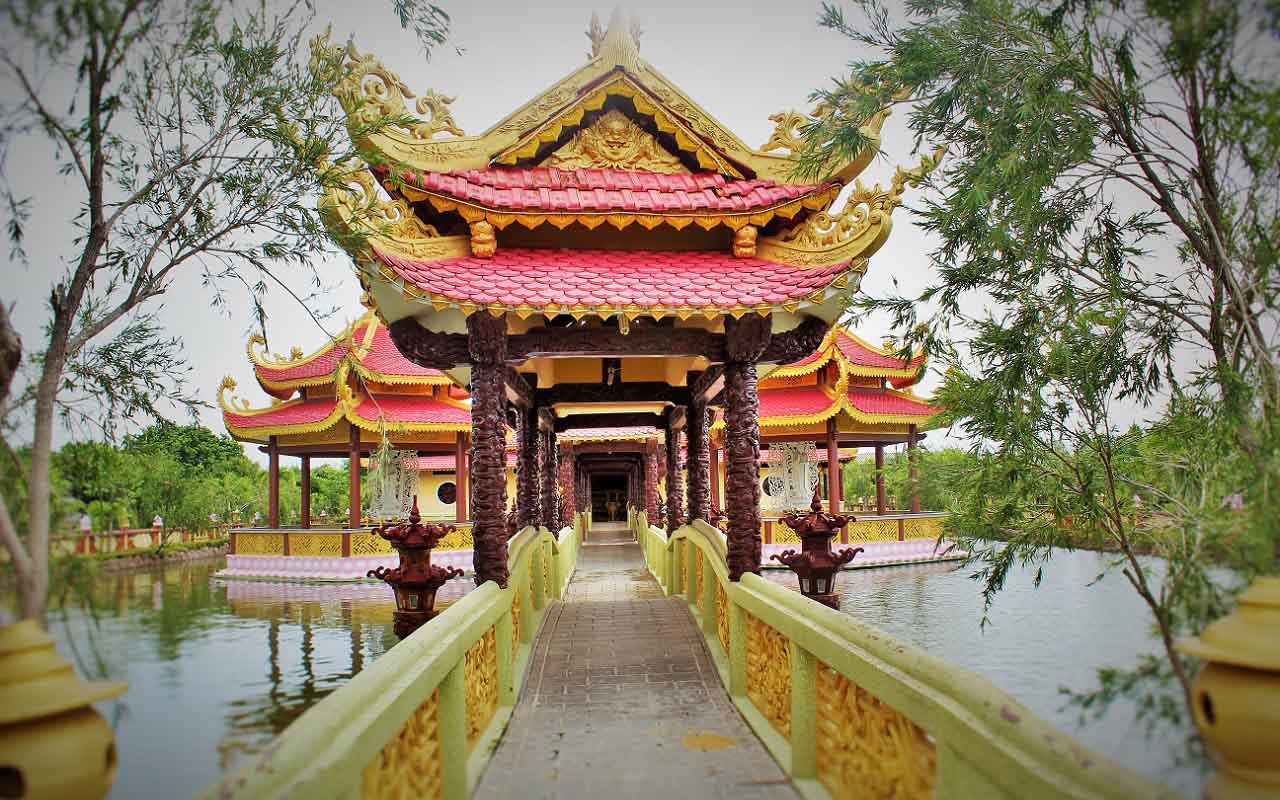 Chùa Vạn Phước Bến Tre - Ngôi chùa đẹp tựa tiên cảnh (2025) 17 chùa vạn phước bình đại