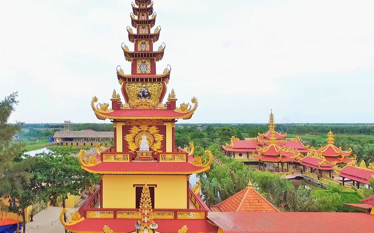 Chùa Vạn Phước Bến Tre - Ngôi chùa đẹp tựa tiên cảnh (2025) 15 địa chỉ chùa vạn phước bình đại bến tre