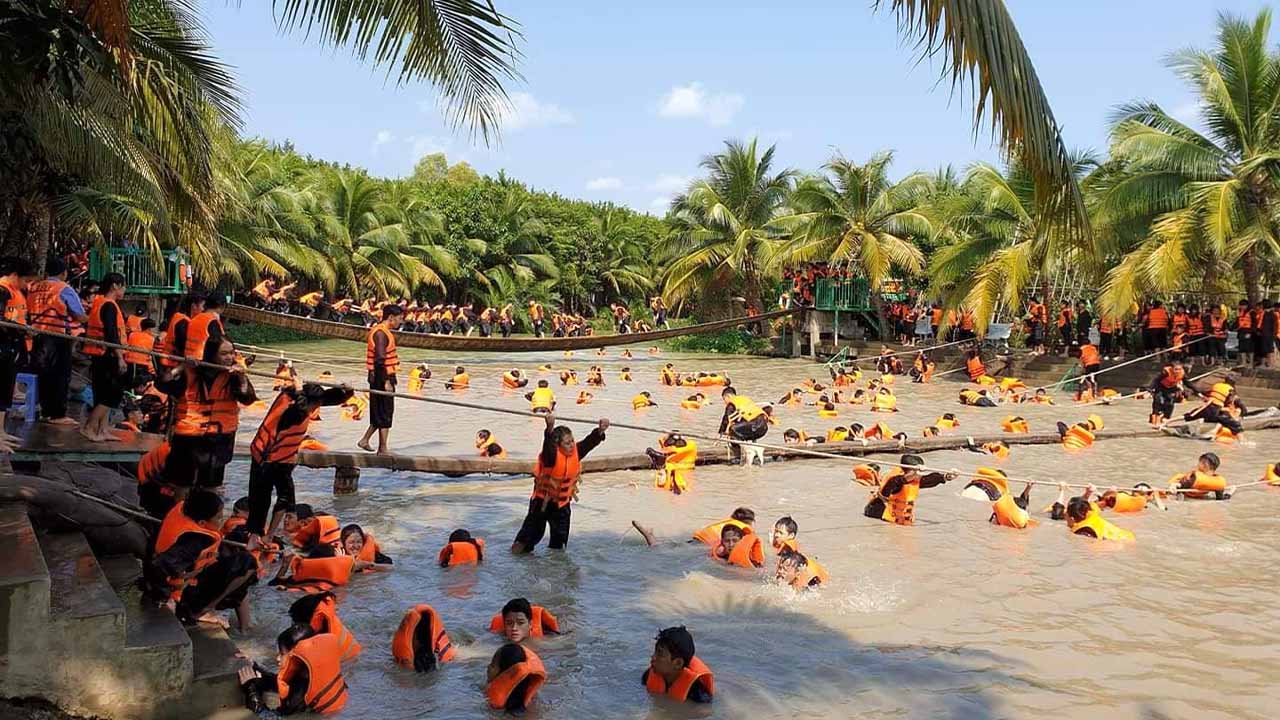 Khu du lịch Lan Vương Bến Tre - Địa điểm vui chơi "thả ga" ở miền Tây 19 trò chơi đậm chất miền tây tại lan vương